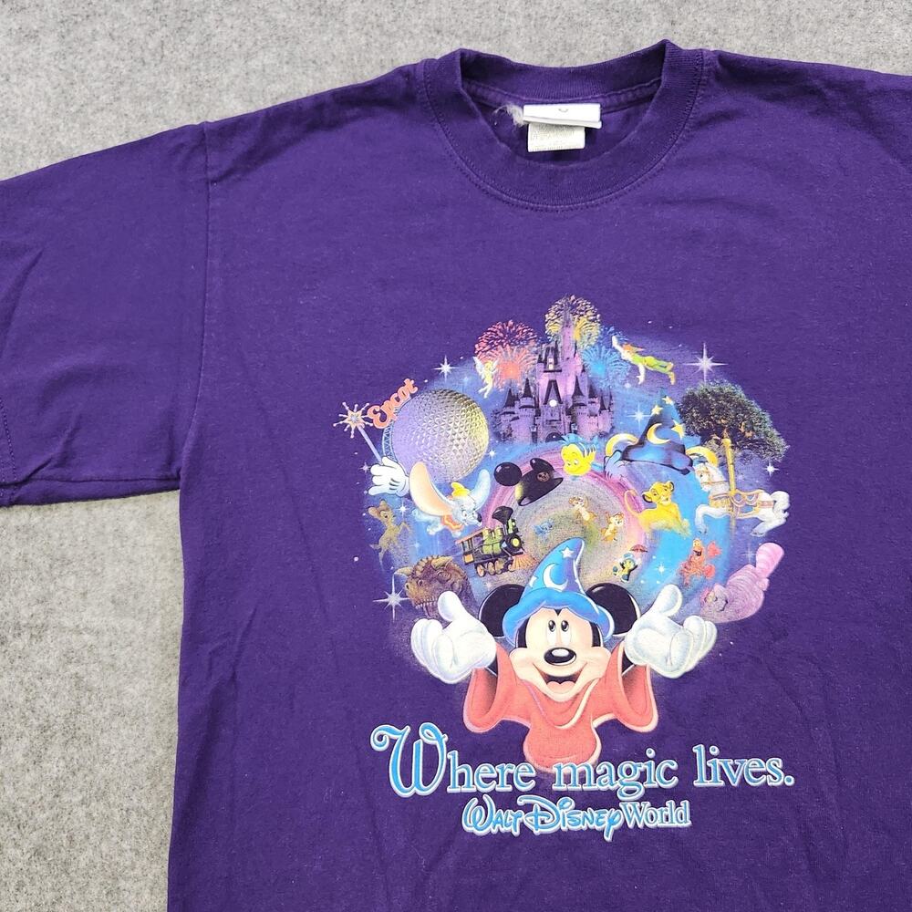 VTG Walt Disney World Shirt Mens Medium Where Magic Lives Parks Mickey Mouse - Picture 2 of 10